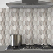 Completa Series Skyline Lotus Honed Marble Mosaic