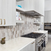 Completa Series Skyline Lotus Honed Marble Mosaic