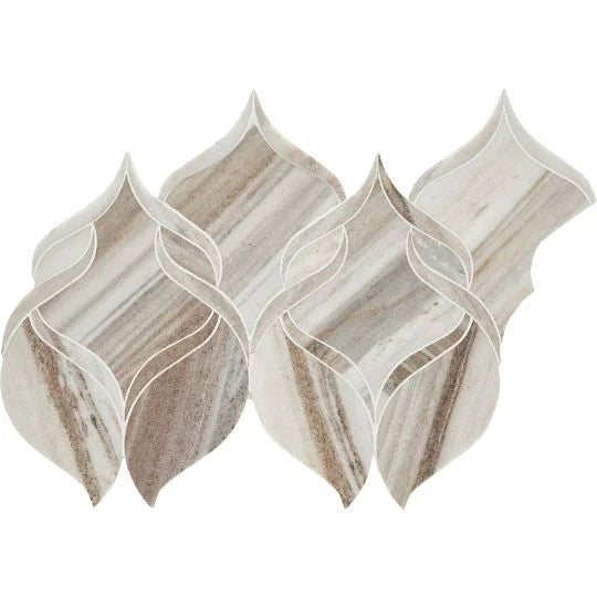 Completa Marble Series Skyline Ribbon Honed Mosaic