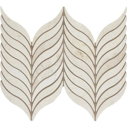 Completa Marble Series Terra Nova Feather Honed Marble Mosaic