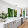 Completa Terra Nova Oval Honed Marble Mosaic