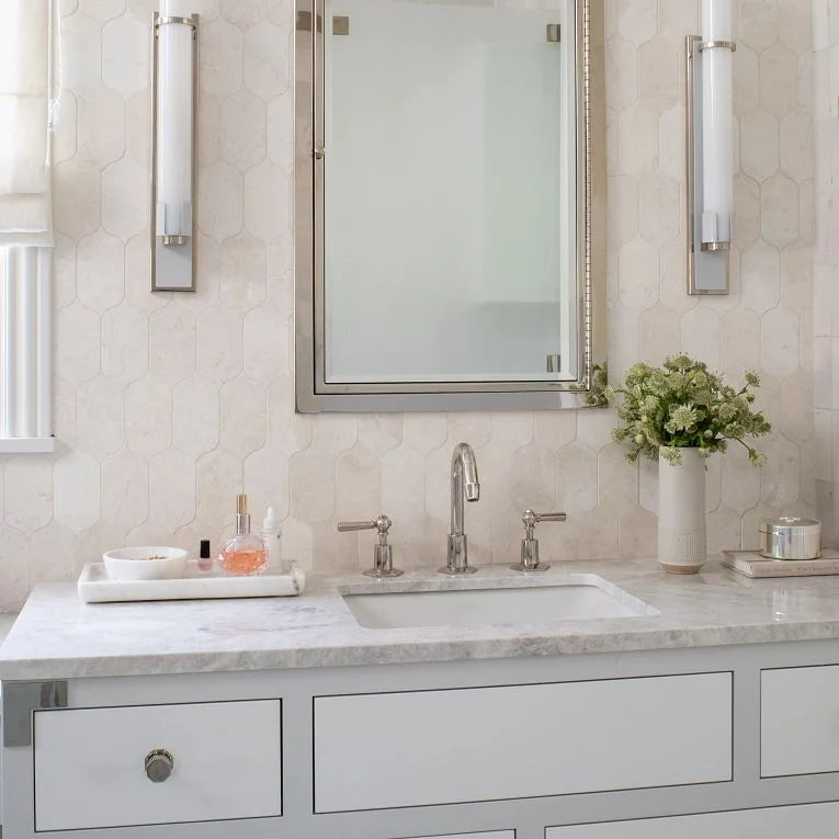 Completa Terra Nova Lotus Honed Marble Mosaic