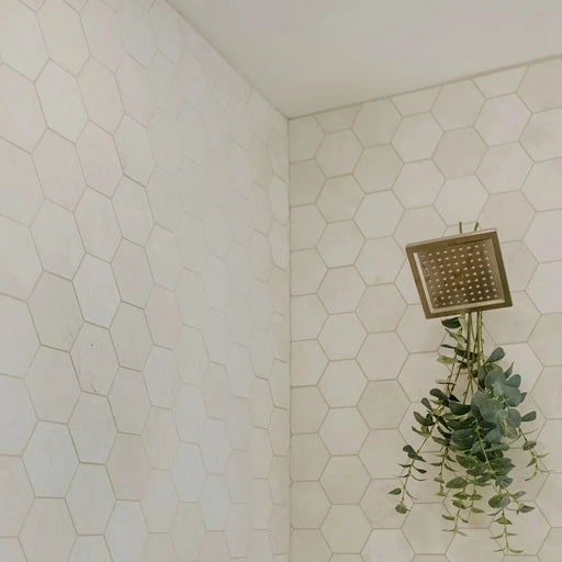 Completa Terra Nova Hexagon 4 Inch Honed Marble Mosaic