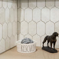 Completa Terra Nova Oval Honed Marble Mosaic