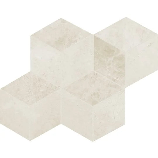 Completa Marble Series Terra Nova Rhomboid Honed Marble Mosaic