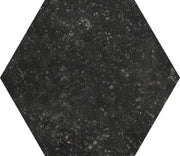 Concert Black 7x6 Hexagon Porcelain Tile