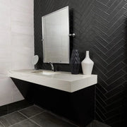 Concerto Black 2-1/4x9-3/4 Matte Ceramic / Porcelain Tile