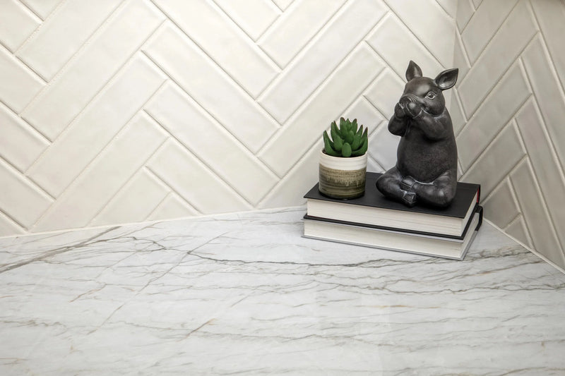 Concerto Pearl 1/2x9-3/4 Pencil Bullnose Matte Porcelain Trim