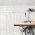 Concerto White 2-1/4x9-3/4 Glossy Ceramic / Porcelain Tile