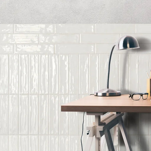 Concerto White 2-1/4x9-3/4 Glossy Ceramic / Porcelain Tile