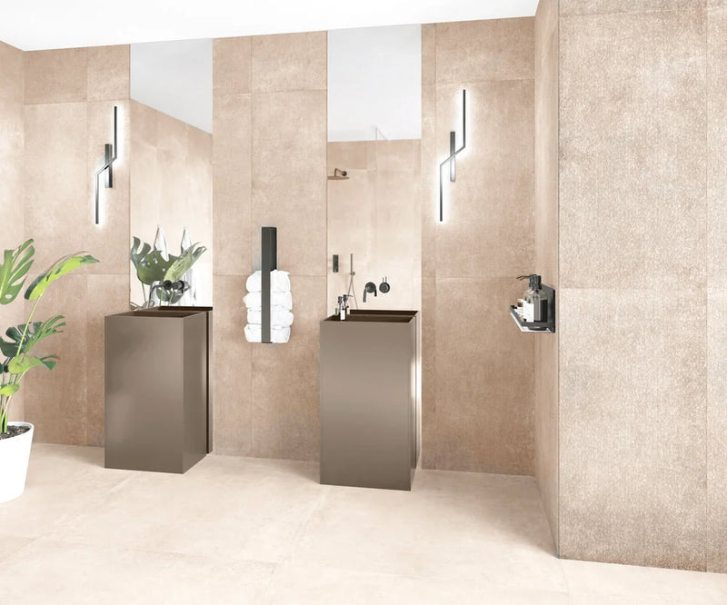Conrad White Deco 24x48 Matte Porcelain Wall Tile