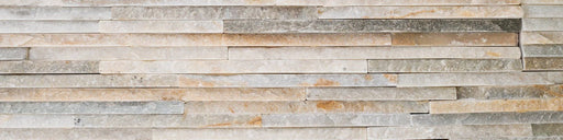 Contemporary Mini Ledgestone Golden Honey 6x24 Natural Quartzite Ledger Stone
