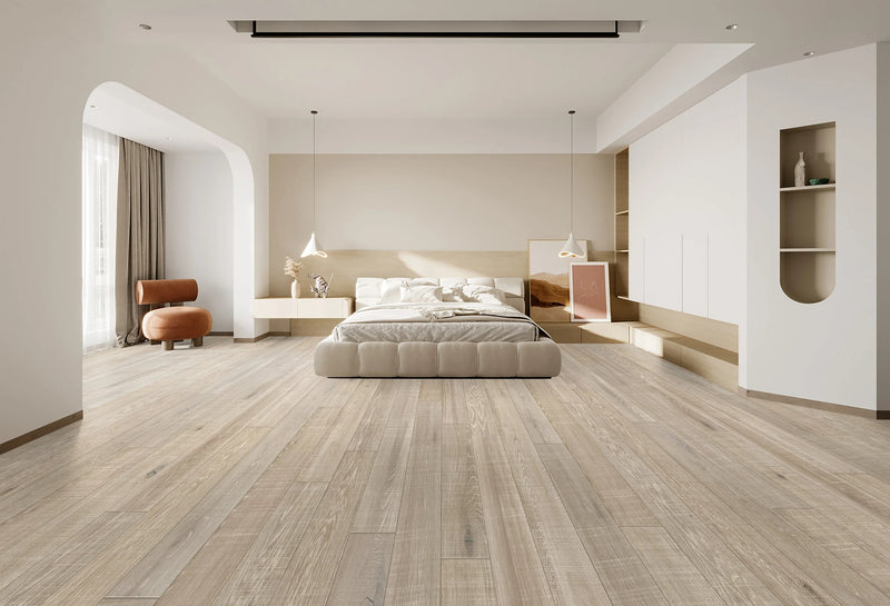 Copacobana Kuta 7.5 in x RL (24-75 in) Plank Wirebrushed UV Lacquer Engineered Hardwood Oak Flooring