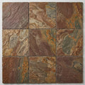 Copper 12x12 Gauged Quartzite Tile close-up