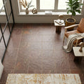 Copper 12x12 Gauged Quartzite Tile — Sunroom floor
