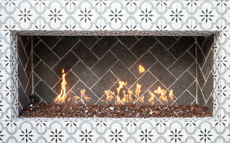 Copper Brown 0.5 Inch 10lbs Bag Fire Glass