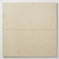 Corinthian White 12x24 Filled & Honed Limestone Tile close-up