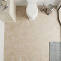Corton Limestone Mosaic Sable Honed 2x2 Hexagon. — Powder Room floor
