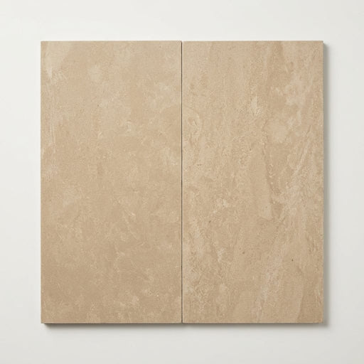 Corton Sable Limestone Tile 12x24 Honed 3/8 inch close-up