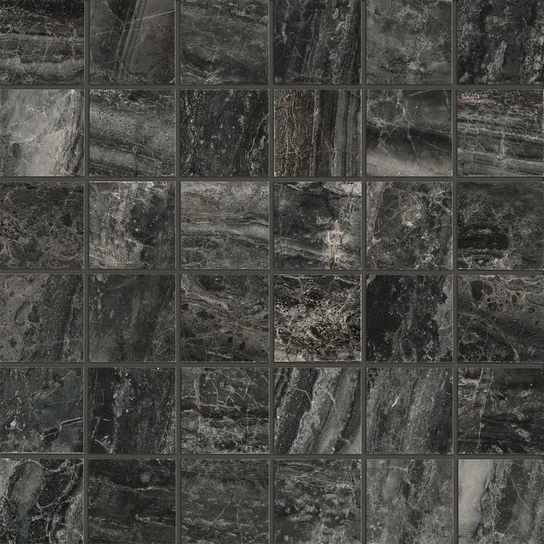 Cosmic Black 2x2 Porcelain Mosaic