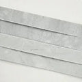 Cosmic Gray 3D Wave 6x24 Panel Honed Marble Stacked Ledger Stone