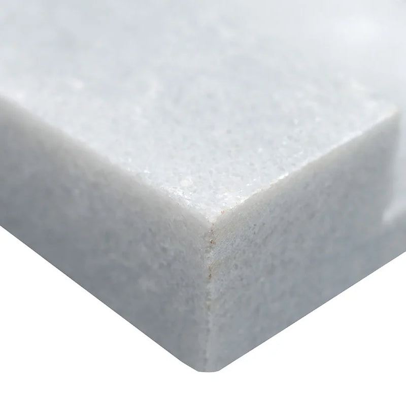 Cosmic Gray 3D Wave 6x24 Panel Honed Marble Stacked Ledger Stone