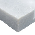 Cosmic Gray 3D Wave 6x18 Corner Honed Marble Stacked Ledger Stone