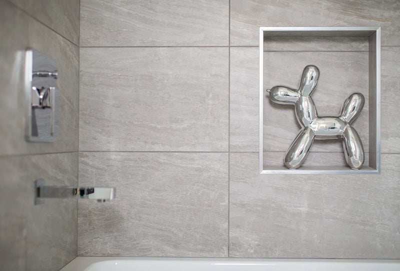 Cosmic Grey 3x12 Surface Bullnose Porcelain Trim