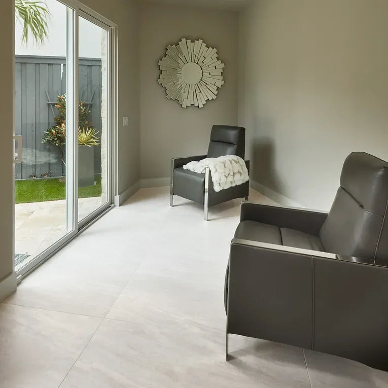 Cosmic White 3x12 Surface Bullnose Porcelain Trim