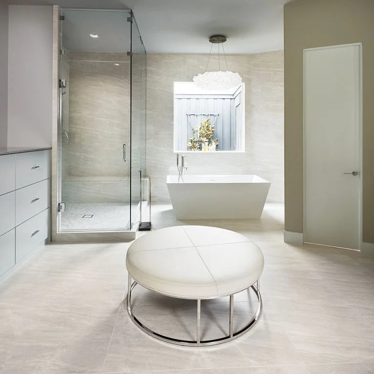 Cosmic White 3x12 Surface Bullnose Porcelain Trim