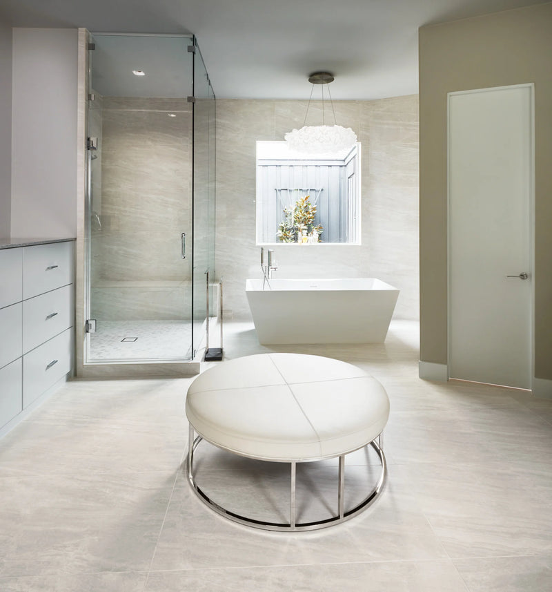 Cosmic White 3x12 Surface Bullnose Porcelain Trim