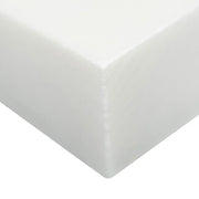 Cosmic White 3D Wave 6x24 Panel Honed Marble Stacked Ledger Stone