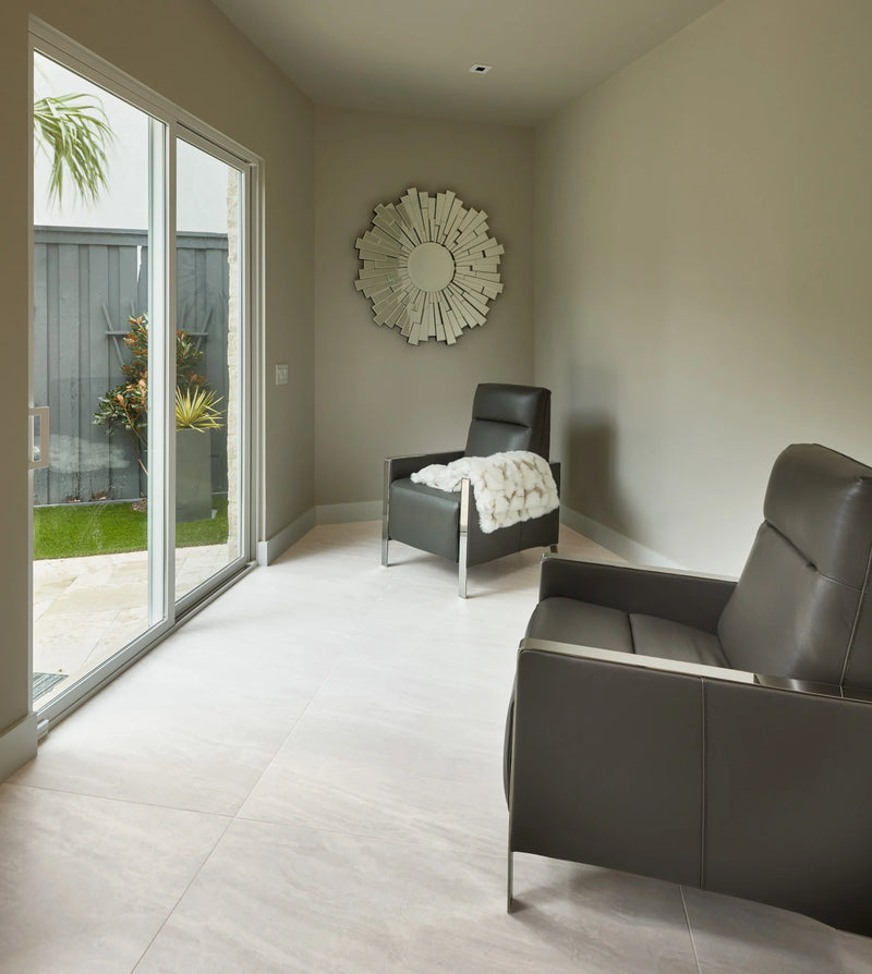 Cosmic White 3x12 Surface Bullnose Porcelain Trim