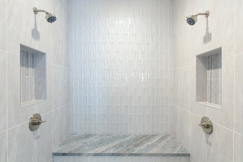 Cosmic White 3x12 Surface Bullnose Porcelain Trim