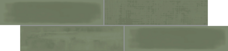 Cosmopolitan Safari Green Deco 04x16 Gloss Ceramic Wall Tile