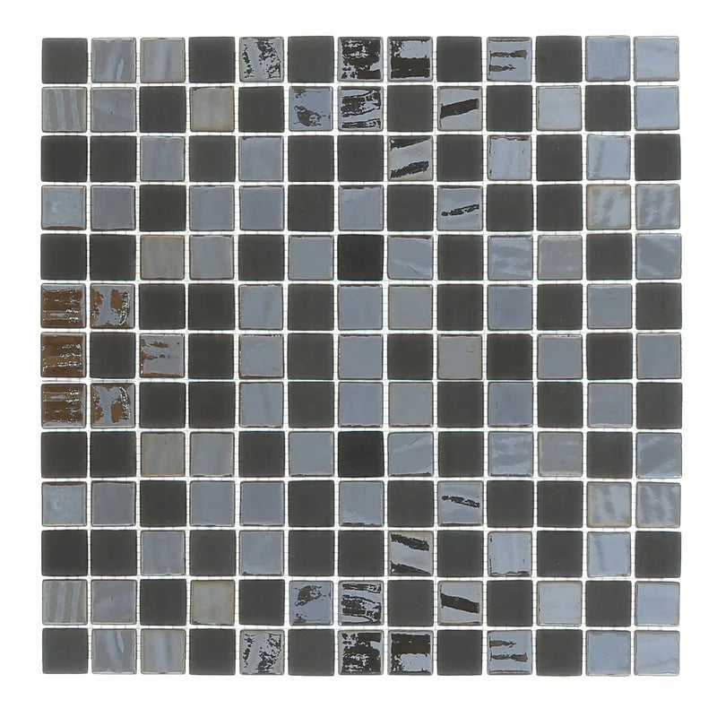 Cosmos Gris 12 1/4x12 1/4 Glass Blend Mosaic