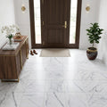 Cosmos White Marble Tile 18x18 Honed — Foyer floor