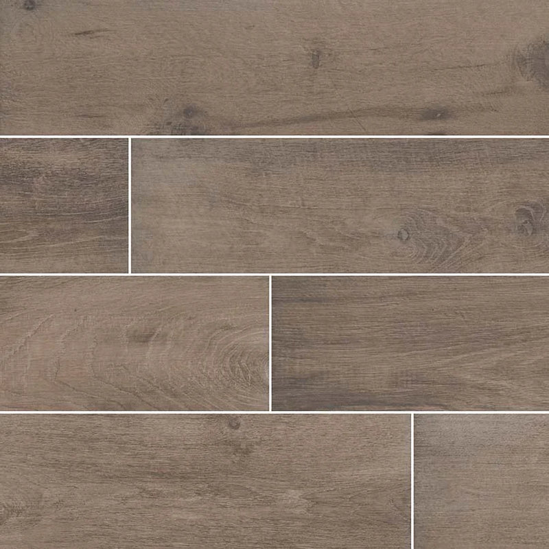 Cottage Brown 8x48 Matte Porcelain Wood Look Tile