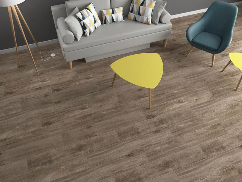 Cottage Brown 8x48 Matte Porcelain Wood Look Tile
