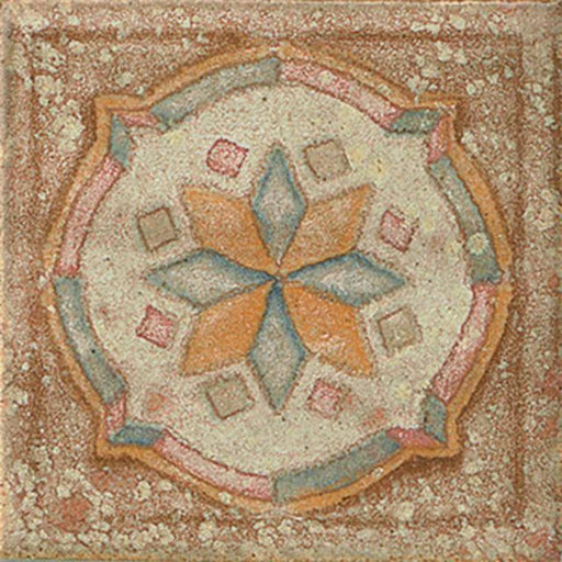 Cotto Nature Tira Sandro 3x3 Hand Painted Porcelain Dot/Cnr Trim