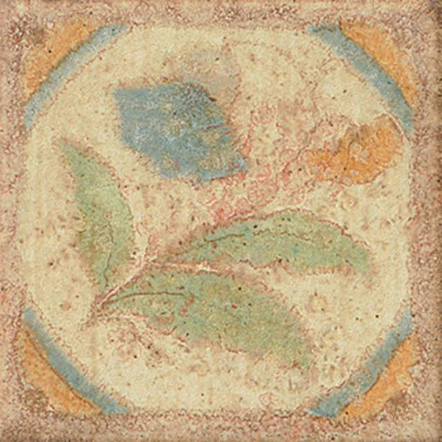 Cotto Nature Tira Versili 3x3 Hand Paint Porcelain Dot/Cnr Trim