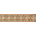Cotto Nature Tira Volterra 14x3 Hand Painted Porcelain Liner Trim