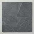 Country Grey 16x16 Brushed Limestone Tile close-up