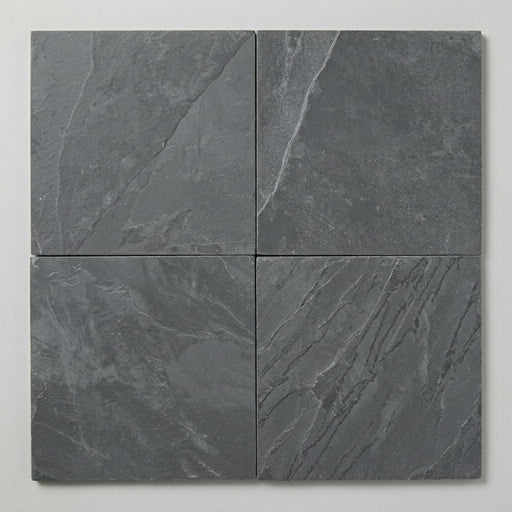 Country Grey 16x16 Brushed Limestone Tile close-up