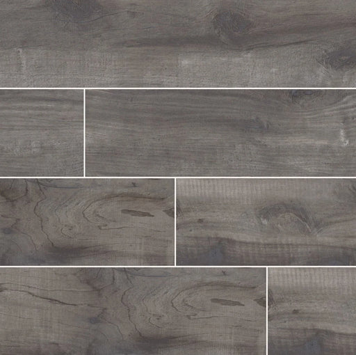 Country River Mist 6x36 Matte Porcelain Wood Look Floor Tile