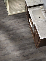 Country River Mist 8x48 Matte Porcelain Wood Look Floor Tile