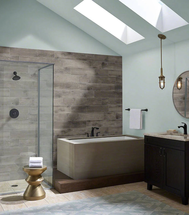 Country River Stone 8x48 Matte Porcelain Wood Look Floor Tile