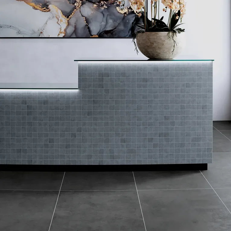 Cove Coal 3x12 Surface Bullnose Porcelain Trim