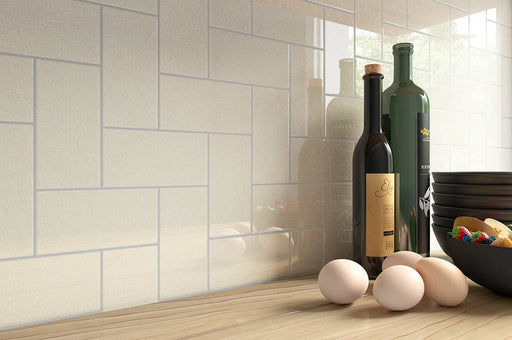 Crackle Series Beige 4x12 Polished Porcelain Tile