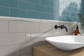 Crackle Series Blue 4x12 Polished Porcelain Tile